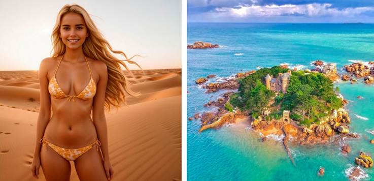 Unha imaxe na que se mostra auga, ceo, roupa de baño, bikini

O contido xerado mediante IA pode ser incorrecto.