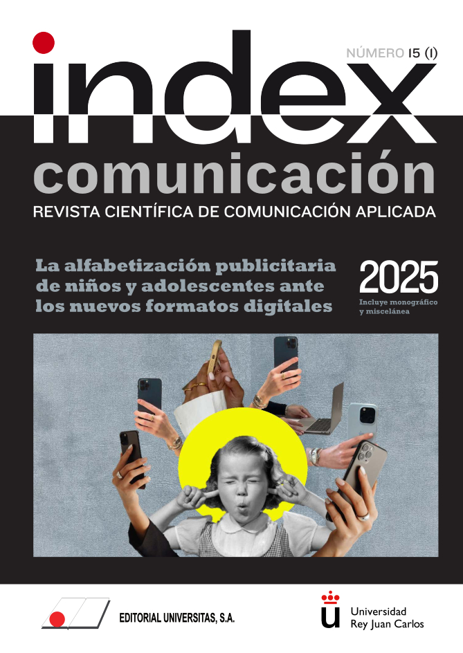 					Ver Vol. 15 Núm. 1 (2025): La alfabetización publicitaria de niños y adolescentes ante los nuevos formatos digitales
				