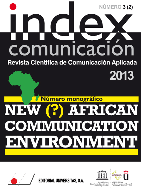 					Ver Vol. 3 Núm. 2 (2013): New(?) African Communication Environment
				